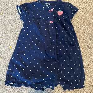 Baby Girl Romper Blue